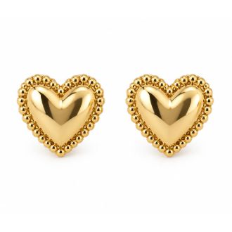 Draper James Gold Heart Stud Earrings
