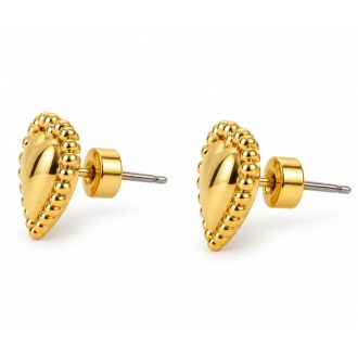 Draper James Gold Heart Stud Earrings