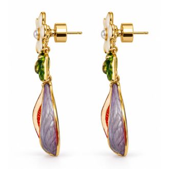 Draper James Fig Statement Earrings In Gold