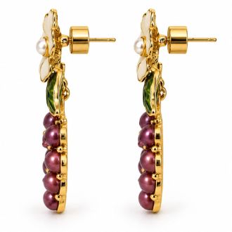 Draper James Grape Statement Earrings In Gold