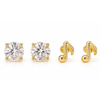 Draper James Nashville Notes Earring Set In Gold