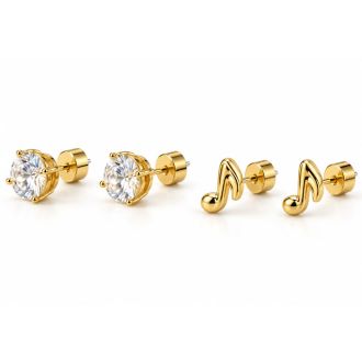 Draper James Nashville Notes Earring Set In Gold