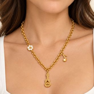 Draper James Nashville Charm Necklace In Gold