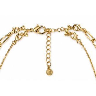 Draper James Paperclip and Heart Layered Necklace In Gold