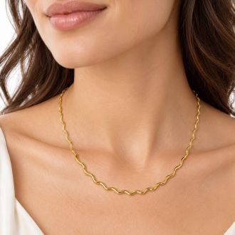 Draper James Gold Ripple Necklace