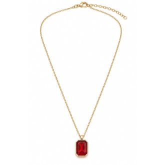 Martha Stewart Everyday Crystal Gemstone Pendant Necklace, Ruby