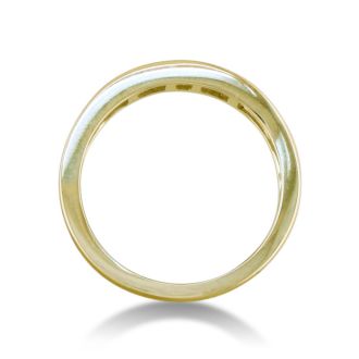 1/4 Carat Diamond Wedding Band In Yellow Gold