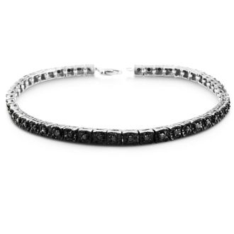 1ct Black Diamond Tennis Bracelet
