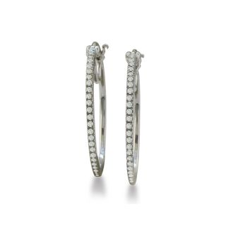 1/4ct Diamond Hoop Earrings