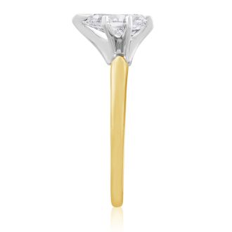 3/4 Carat Marquise Diamond Engagement Ring In 14 Karat Yellow Gold