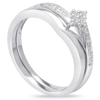 Marquise Shaped Diamond Bridal Set
