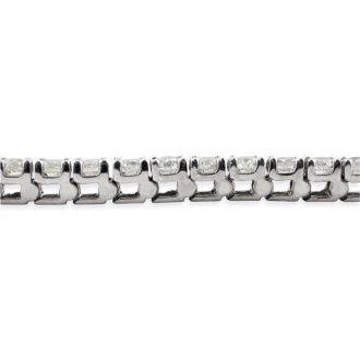 4 3/4 Carat Diamond Tennis Bracelet In 14 Karat White Gold, 6 1/2 Inches
