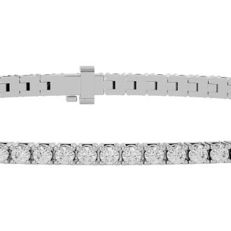 6 Inch 10K White Gold 1 3/4 Carat Diamond Tennis Bracelet
