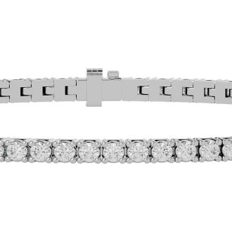 2 3/4 Carat Diamond Tennis Bracelet In 10 Karat White Gold, 6 1/2 Inches