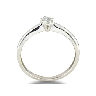 1/6ct Diamond Solitaire Ring in Sterling Silver