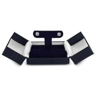 1 Carat Diamond Stud Earrings In 14 Karat White Gold