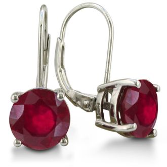 5ct Ruby Drop Earrings
