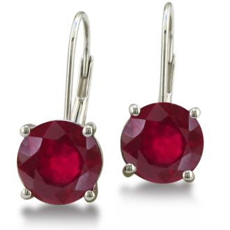 5ct Ruby Drop Earrings
