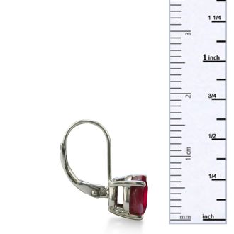 5ct Ruby Drop Earrings
