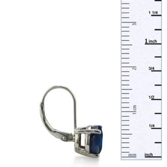 5ct Sapphire Leverback Earrings
