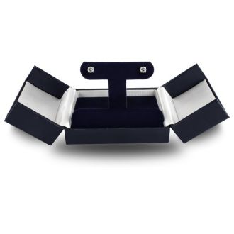 1/2 Carat Round Diamond Stud Earrings In 14 Karat Yellow Gold