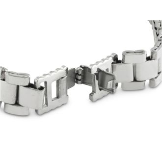 PERSONALIZED ENGRAVING 8.5 Inch Men's Stainless Steel ID Bracelet