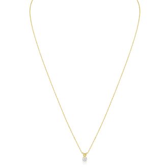 1/6ct Diamond Pendant in 14k Yellow Gold 