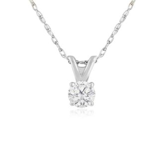 Nearly 1/4ct Diamond Necklace In White Gold
