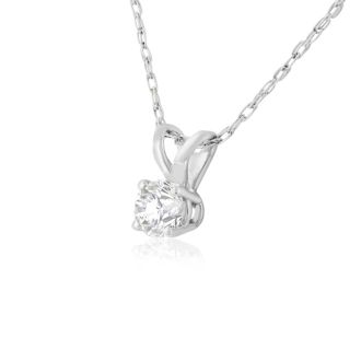 Nearly 1/4ct Diamond Necklace In White Gold

