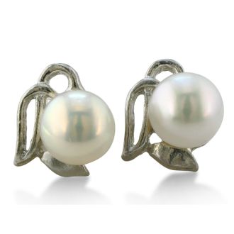 Pearl Stud Angel Earrings
