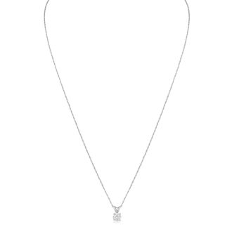 1/3ct Colorless Diamond Pendant in 14K White Gold. Genuine, Natural, Earth-Mined Diamond At An Amazing Price!
