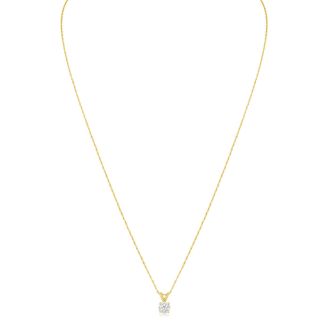 1/3ct Colorless Diamond Pendant in 14K Yellow Gold. Genuine, Natural, Earth-Mined Diamond At An Amazing Price!
