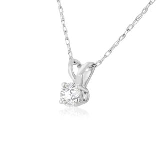 1/6ct 14k White Gold Diamond Pendant