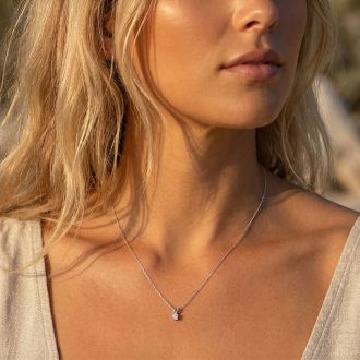 1/6ct White Gold Diamond Pendant