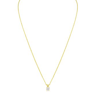 1/5ct 14k Yellow Gold Diamond Pendant, 2 Stars