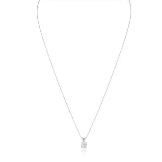 1/2ct 14k White Gold WGL Certified Diamond Pendant, Excellent Value.