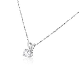 1/5ct 14k White Gold Diamond Pendant