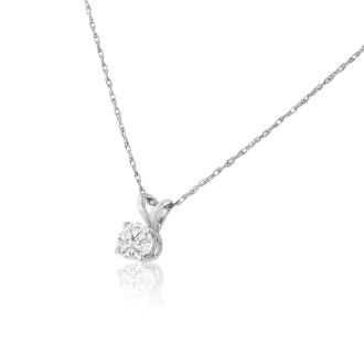 3/8ct 14k White Gold Diamond Pendant