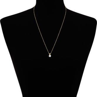 1/2ct 14k Yellow Gold Diamond Pendant