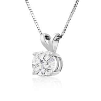3/4ct 14k White Gold Fine Diamond Pendant