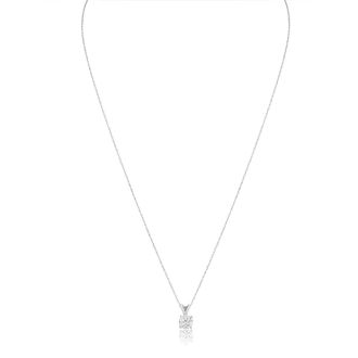 2/3ct 14k White Gold Diamond Pendant, 4 stars