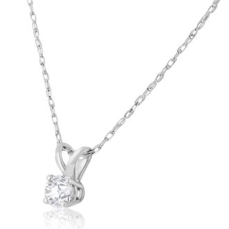 1/6ct Diamond Pendant in 14k White Gold
