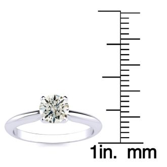 18K White Gold 3/4 Carat Diamond Engagement Ring