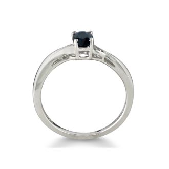 1/2ct Sapphire and Diamond Ring in Sterling Silver