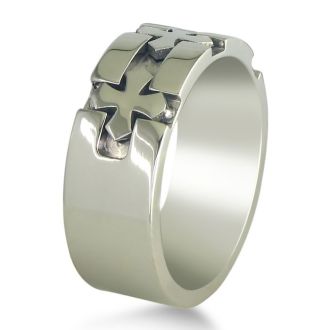 Men's Titanium Cross Band Sizes 8-11.5