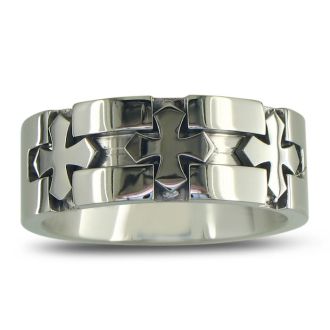 Men's Titanium Cross Band Sizes 8-11.5