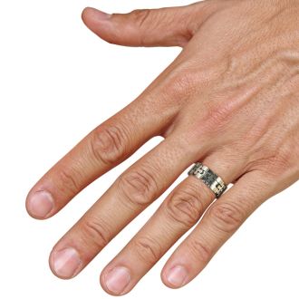 Men's Titanium Cross Band Sizes 8-11.5