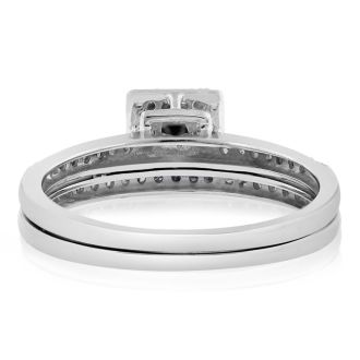 1/2ct Black and White Diamond Bridal Set
