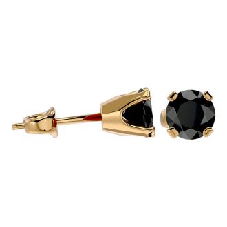 1ct black diamond earrings clearance