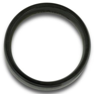 8mm Black Matte Finish Titanium Wedding Band
